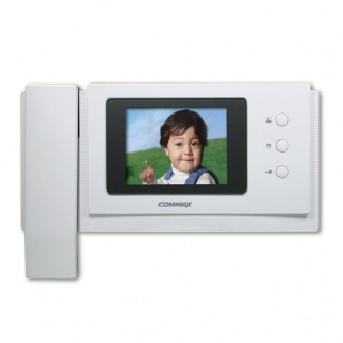 COMMAX CDV - 40NM (Белый) Монитор цветного видеодомофона, 4.0", TFT LCD, PAL/NTSC, возможно подключение 2 - х вызывных блоков, 2 - х мониторов и 2 - х трубок DP - 4VHP, вызов и связь трубка 