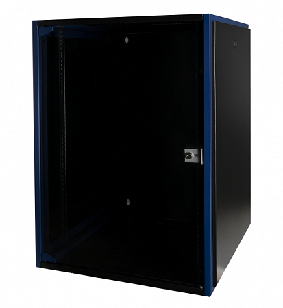 DATAREX 19&quot;, 18U 600х600 Шкаф настен. , дв. стек, чер.