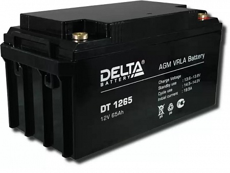 Deltа DT1265 аккумятор 12В, 65 А/ч