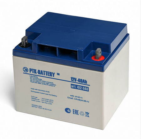 ПожТехКабель PTK-Battery 12 - 40 Аккумулятор 12В, 40А/ч