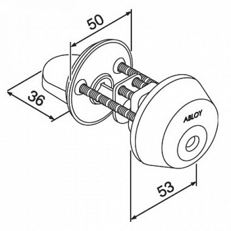 Abloy CY029C/111008 ключ-ручка